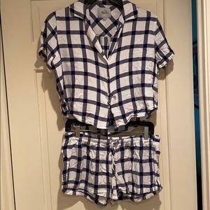 Rails Plaid Matching PJ Set